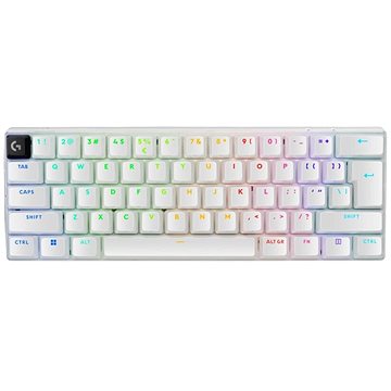 Logitech G PRO X 60 Lightspeed Gaming Keyboard - US INTL, bílá