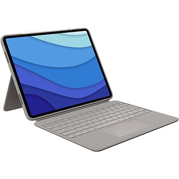 

Logitech Combo Touch pro iPad Pro 12.9" (5. a 6. Gen), písková - US INTL
