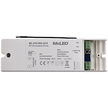 

McLED RF 10W Stmívatelný driver 300mA