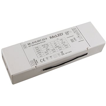 

McLED RF 30W Stmívatelný driver 300 - 500mA