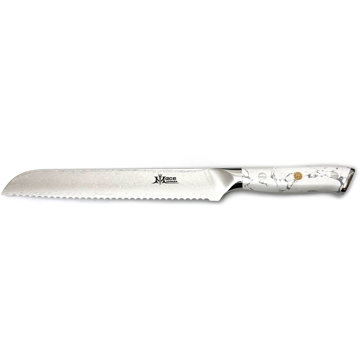 

MaceMaker WHITE STONE BREAD KNIFE SanMai Damaškový Kuchyňský nůž
