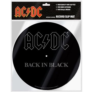 

AC/DC: Back In Black Podložka na talíř gramofonu