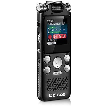 

DAKLOS Profesionální diktafon TOTEM 64 GB, hlasový záznamník, nahrávání hlasu
