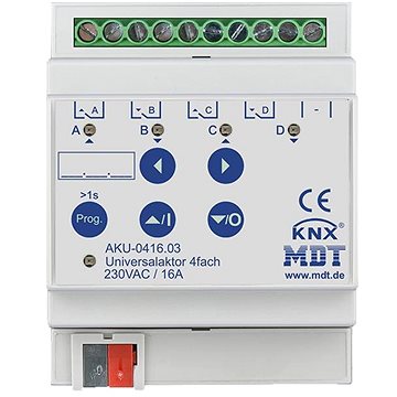 

MDT Technologies Univerzální aktor 4násobný, 4M, 16A, 100µ, 15ECG, 230VAC