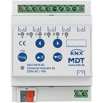 

MDT Technologies Univerzální aktor 6násobný, 4M, 16A, 100µ, 15ECG, 230VAC