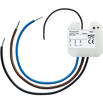

MDT Technologies KNX RF+ spínací aktor, zapuštěná montáž, 10A, 230VAC