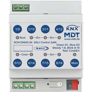 

MDT Technologies KNX brána pro DALI-2, 4M, 1 DALI výstup