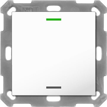

MDT Technologies KNX tlačítko 55x55 mm, RGBW LED, bílá, měření teploty