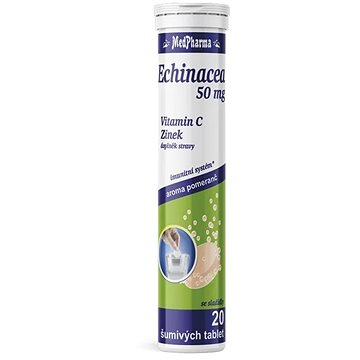 

MedPharma Echinacea 50 mg + vitamin C + zinek, 20 šumivých tablet