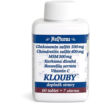 

MedPharma Glukosamin sulfát (chondroitin, MSM, kurkuma) KLOUBY - 67 tbl.