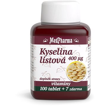

MedPharma Kyselina listová 400 mcg - 107 tbl.