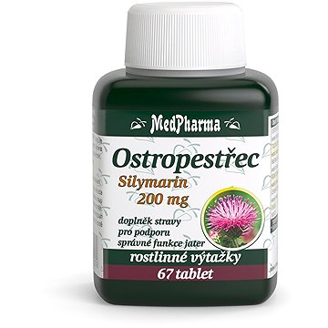 

MedPharma Ostropestřec (Silymarin 200 mg) - 67 tbl.