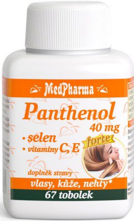 

MedPharma Panthenol 40 mg + selen + vitamin C a E 67 tobolek
