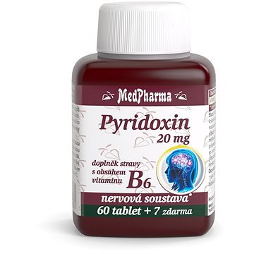 

MedPharma Pyridoxin (vitamin B6) 20 mg - 67 tbl.