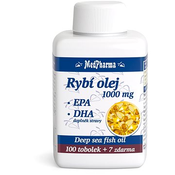 

MedPharma Rybí olej 1000 mg - EPA + DHA - 107 tob.