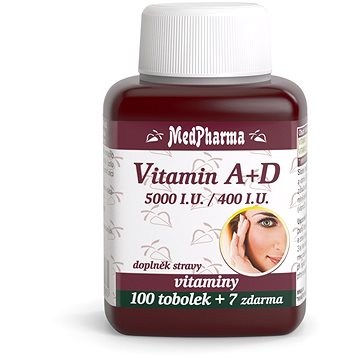 

MedPharma Vitamin A+D (5000 m.j./400 m.j.) - 107 tob.