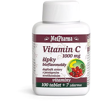 

MedPharma Vitamin C 1000 mg s šípky,prodl. účinek - 107 tablet