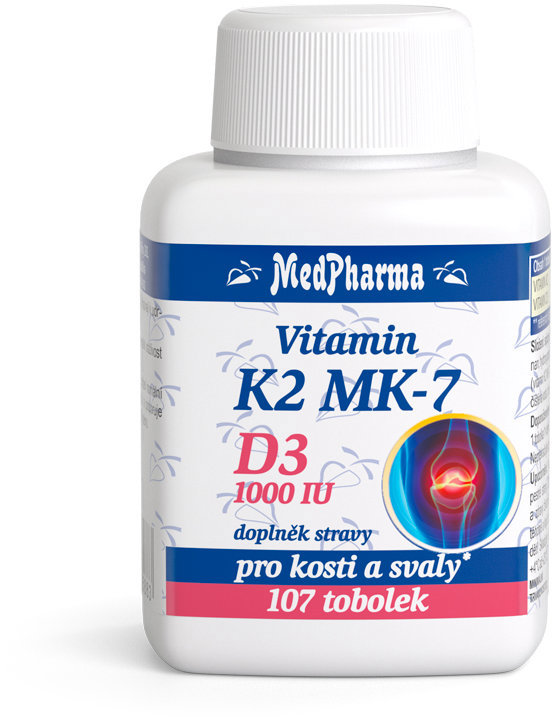 

MedPharma Vitamin K2 MK-7 + D3 1000 IU 107 tobolek
