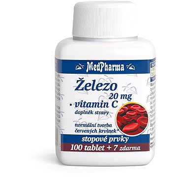 

MedPharma Železo 20 mg + Vitamin C - 107 tablet