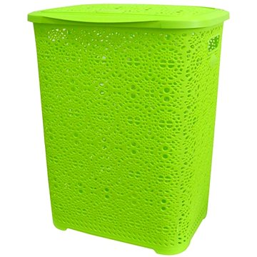 

Mega Plast, Koš na prádlo MONAKO, 57 × 45 × 38 cm, světle zelený