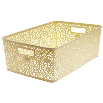 

Mega Plast, Košík MONAKO XL, 14 × 39 × 27 cm, krémový