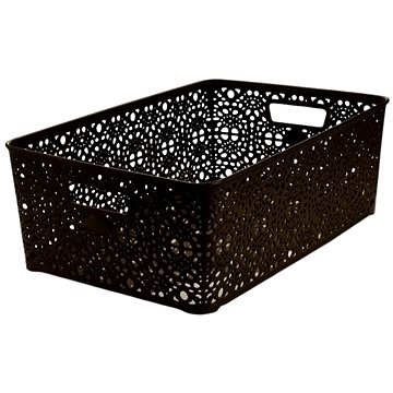 

Mega Plast, Košík MONAKO XL, 14 × 39 × 27 cm, wenge