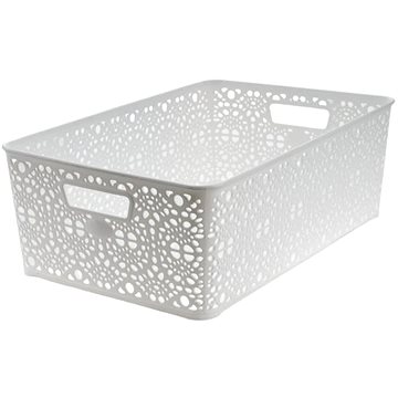 

Mega Plast, Košík MONAKO L, 10 × 39 × 27 cm, bílý