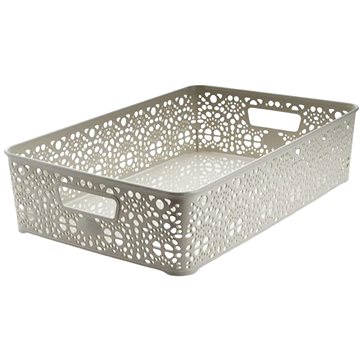 

Mega Plast, Košík MONAKO L, 10 × 39 × 27 cm, světle šedý