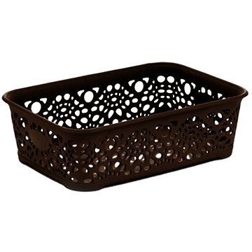 

Mega Plast, Košík MONAKO XS, 6 × 20 × 14 cm, wenge
