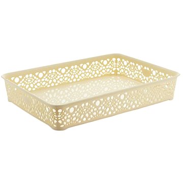 

Mega Plast, Košík MONAKO S, 6 × 26 × 20 cm, krémový