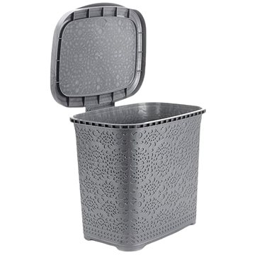 

Mega Plast, Košík na prášek MONAKO, 29 × 26 × 23 cm, šedá metalíza