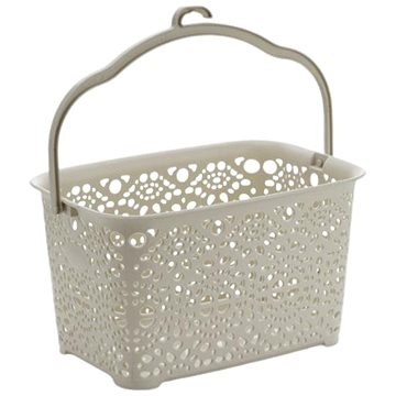 

Mega Plast, Košík na kolíčky MONAKO, 13 × 23,5 × 15,5 cm, světle šedý