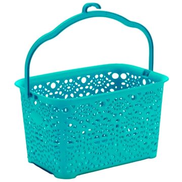 

Mega Plast, Košík na kolíčky MONAKO, 13 × 23,5 × 15,5 cm, tyrkysový