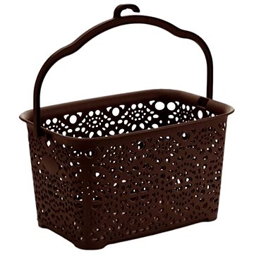 

Mega Plast, Košík na kolíčky MONAKO, 13 × 23,5 × 15,5 cm, wenge