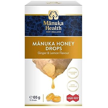 

Bonbony s Manukovým medem MGO 400+ a vit. C, ochucené zázvorem a citrónem, doplněk stravy
