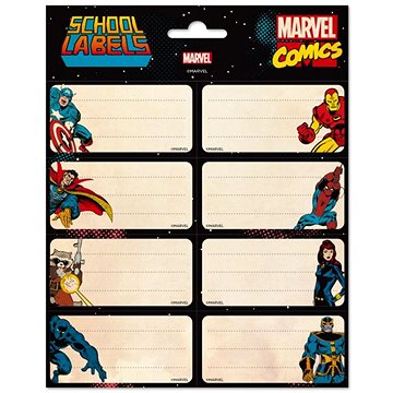 

Marvel Avengers: Heroes - nálepky, 2 listy