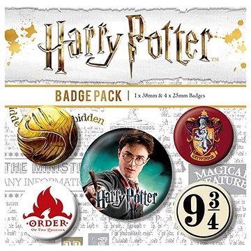 

Harry Potter: Gryffindor Crest - set 5 odznaků