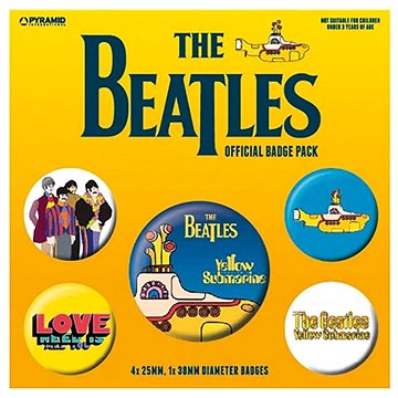 

The Beatles: Yellow Submarine - set 5 odznaků