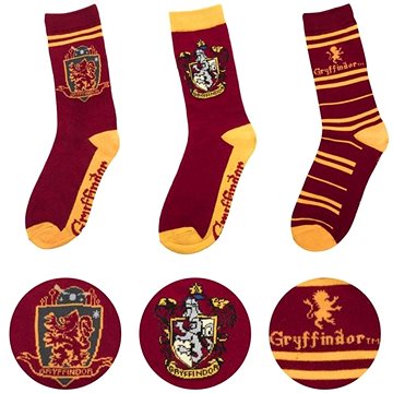Harry Potter Gryffindor Crest - pánské ponožky (35 - 39,5)