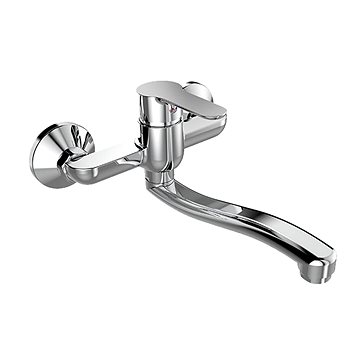 

Mereo Dřezová nástěnná baterie, Zuna, 100 mm, s ramínkem plochým vyhnutým 210 mm, chrom