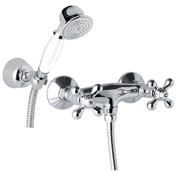 

Mereo Sprchová nástěnná baterie, Retro Viktorie, 100 mm, s příslušenstvím, chrom