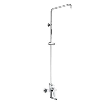

MEREO Nástěnná baterie Eve 150mm s otoč. ramínkem a tyčí pro ruční a talířovou sprchu, bez příslušen