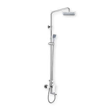 

MEREO Nástenná baterie Viana 150mm se sprch.soupravou,otoč.ramínkem, ruční a talíř.sprchou slim 200
