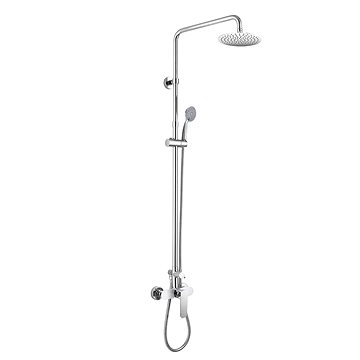 

MEREO Nástěnná sprchová baterie Mada 150mm se sprch. soupravou, ruční a talířovou slim sprchou o 200
