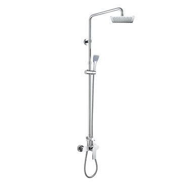 

MEREO Nástěnná sprchová baterie Dita 150mm se sprch.soupravou,ruční a talíř.sprchou slim 200x200mm