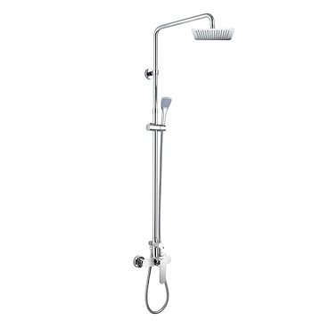 

MEREO Nástěnná sprchová baterie Mada 150mm se sprch.soupravou,ruční a talíř.sprchou slim 200x200mm