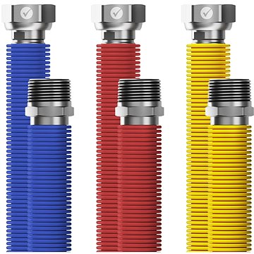 

MERABELL Flexi R3/4" - G3/4" 30 - 60cm - 3 ks hadice (modrá, červená, žlutá)