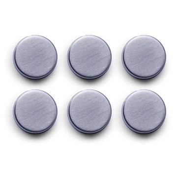 ZELLER Magnetky kulaté šedé, průměr 2,7 cm, 6 ks