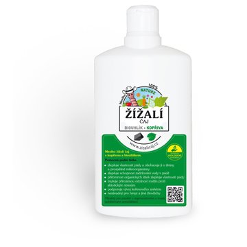 

Mesiho žížalí čaj s kopřivou a biouhlíkem 0,5 l