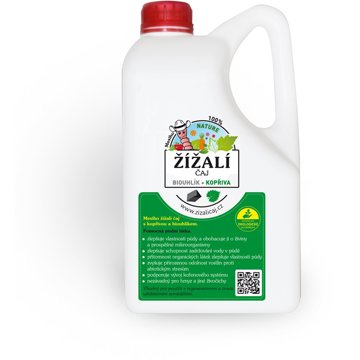 

Mesiho žížalí čaj s kopřivou a biouhlíkem 2 l